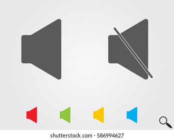 speaker icon, vector illustration eps10
