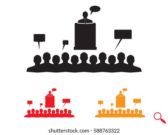 speaker icon, vector illustration eps10