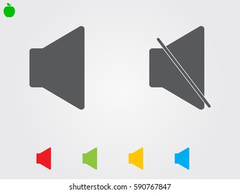 speaker icon, vector illustration eps10
