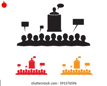 speaker icon, vector illustration eps10
