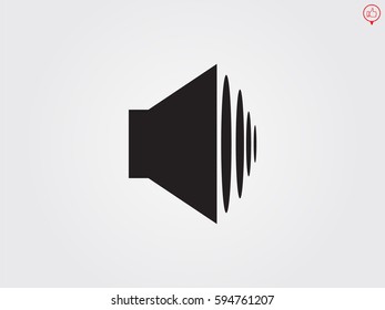 speaker icon, vector illustration eps10