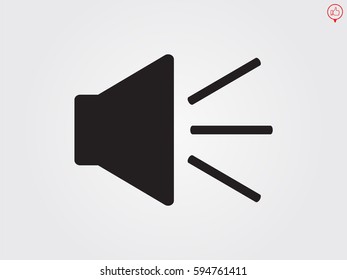 speaker icon, vector illustration eps10