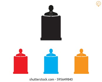 speaker icon, vector illustration eps10