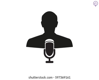 speaker icon, vector illustration eps10