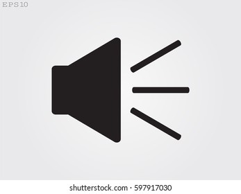 speaker icon, vector illustration eps10