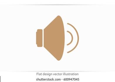 speaker icon vector illustration eps10.