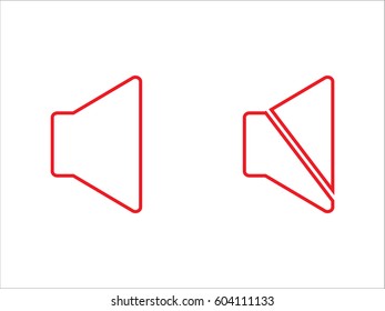 speaker icon, vector illustration eps10