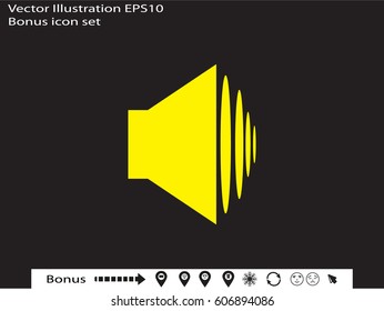 speaker icon, vector illustration eps10