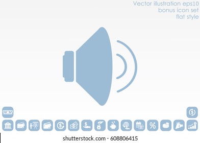 speaker icon vector illustration eps10.