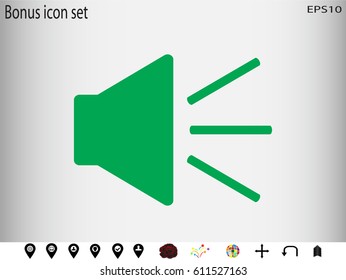 speaker icon, vector illustration eps10