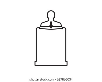 speaker icon, vector illustration eps10