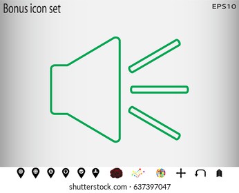 speaker icon, vector illustration eps10