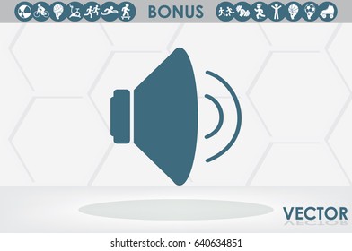 speaker icon vector illustration eps10.