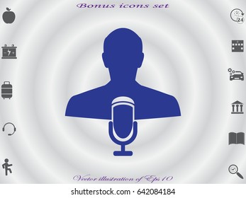 speaker icon, vector illustration eps10