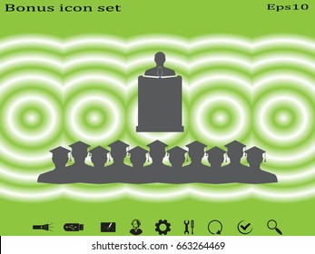 speaker icon, vector illustration eps10