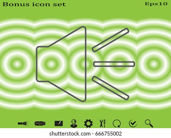 speaker icon, vector illustration eps10