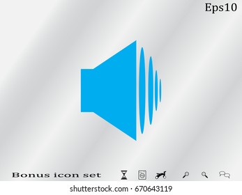 speaker icon, vector illustration eps10