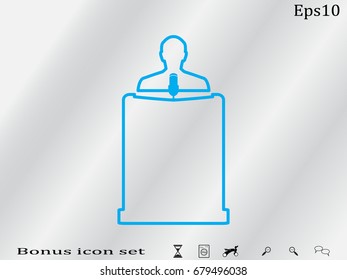 speaker icon, vector illustration eps10