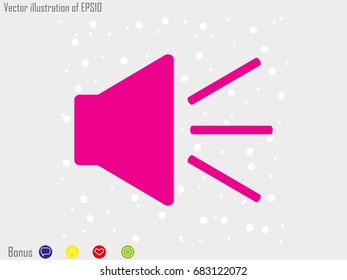 speaker icon, vector illustration eps10