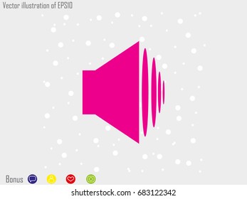 speaker icon, vector illustration eps10