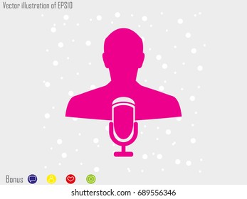 speaker icon, vector illustration eps10