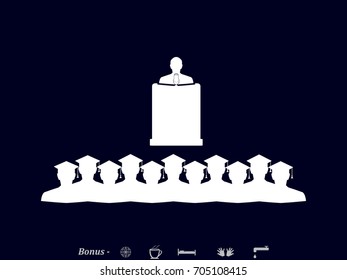 speaker icon, vector illustration eps10