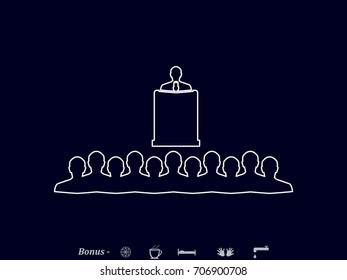 speaker icon, vector illustration eps10
