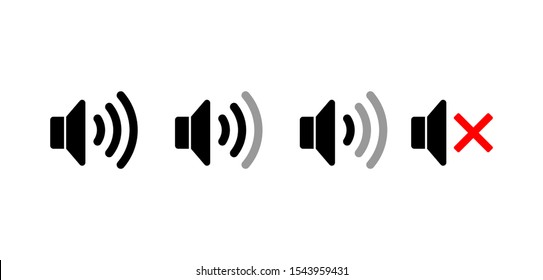 Speaker icon - vector illustration, flat, black.