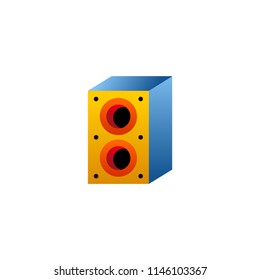 speaker icon vector illustration logo.
