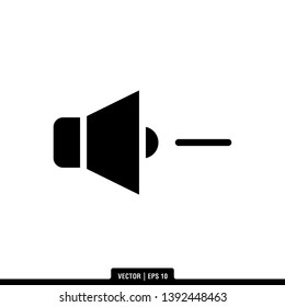 Speaker Icon Vector Illustration Logo Template
