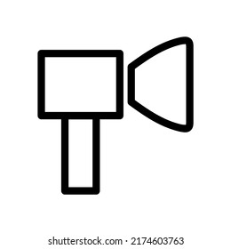 plantilla de logotipo de ilustración de vector de icono de altavoz para muchos fines. Aislado sobre fondo blanco. estilo único