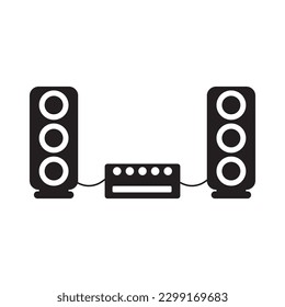 speaker icon vector illustration logo design