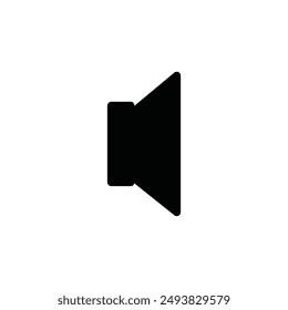 Diseño de logotipo de Ilustración vectorial de ícono de altavoz