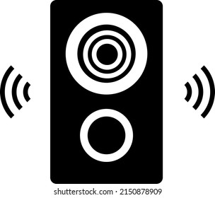 Icono del altavoz Icono ilustración vectorial en fondo blanco..eps

