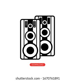 speaker icon. Vector illustration of responsive web design.