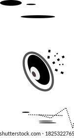 Lautsprechersymbol, Vektorgrafik für Soundsystem