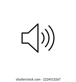 Ilustración vectorial de icono del altavoz. signo de volumen y símbolo. icono de altavoz. símbolo de sonido