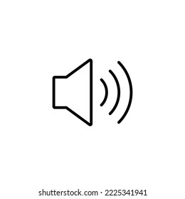 Ilustración vectorial de icono del altavoz. signo de volumen y símbolo. icono de altavoz. símbolo de sonido