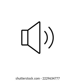 Lautsprechersymbol, Vektorgrafik. Lautstärkezeichen und -zeichen. Lautsprechersymbol. Tonsymbol