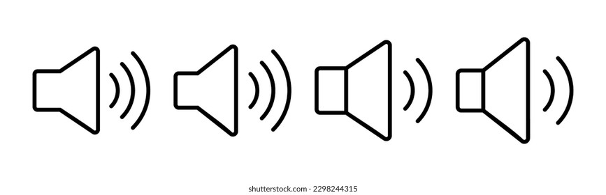 Speaker icon vector illustration. volume sign and symbol. loudspeaker icon. sound symbol