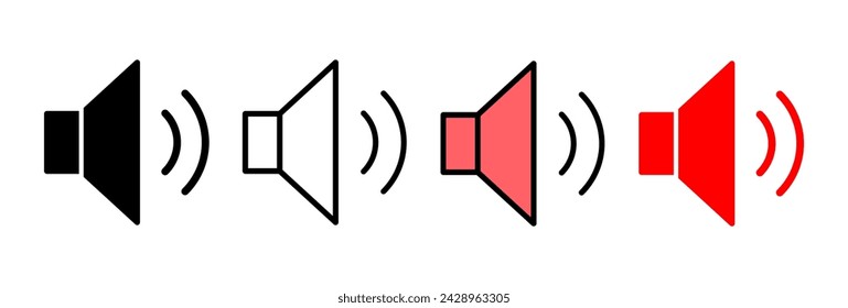 Speaker icon vector illustration. volume sign and symbol. loudspeaker icon. sound symbol