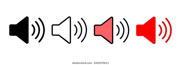 Speaker icon vector illustration. volume sign and symbol. loudspeaker icon. sound symbol