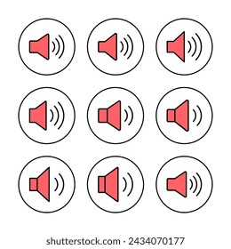 Speaker icon vector illustration. volume sign and symbol. loudspeaker icon. sound symbol