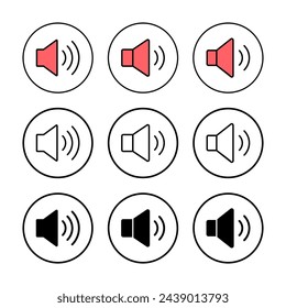 Speaker icon vector illustration. volume sign and symbol. loudspeaker icon. sound symbol