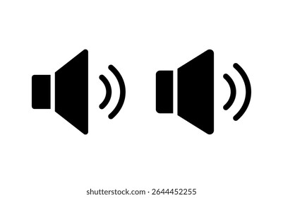 ícone de alto-falante ilustração vetorial. sinal de volume e símbolo. ícone de alto-falante. símbolo de som