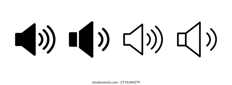 Speaker icon vector illustration. volume sign and symbol. loudspeaker icon. sound symbol
