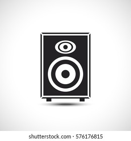 Speaker Icon. Vector Illustration. Volume Sound Flat Icon.