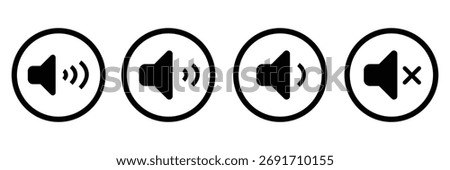 Speaker icon vector illustration. volume sign and symbol . sound symbol EPS 10
