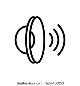 Plantilla de diseño de ilustración vectorial de icono del altavoz