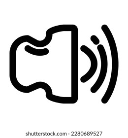 Icono del altavoz, ilustración vectorial, altavoz, volumen. 